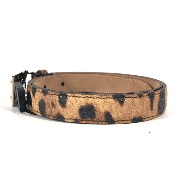 DOLCE&GABBANA Logo Leopard Leopard print Leopard belt PVC Brown/Black main image 10